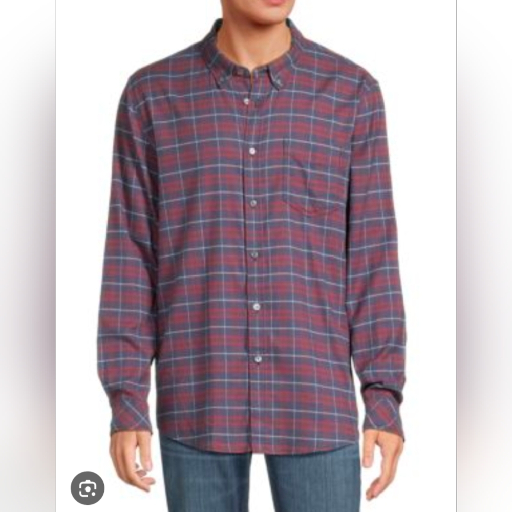 Rails Men's Blue‎ And Red Plaid Flannel Buttondown xL